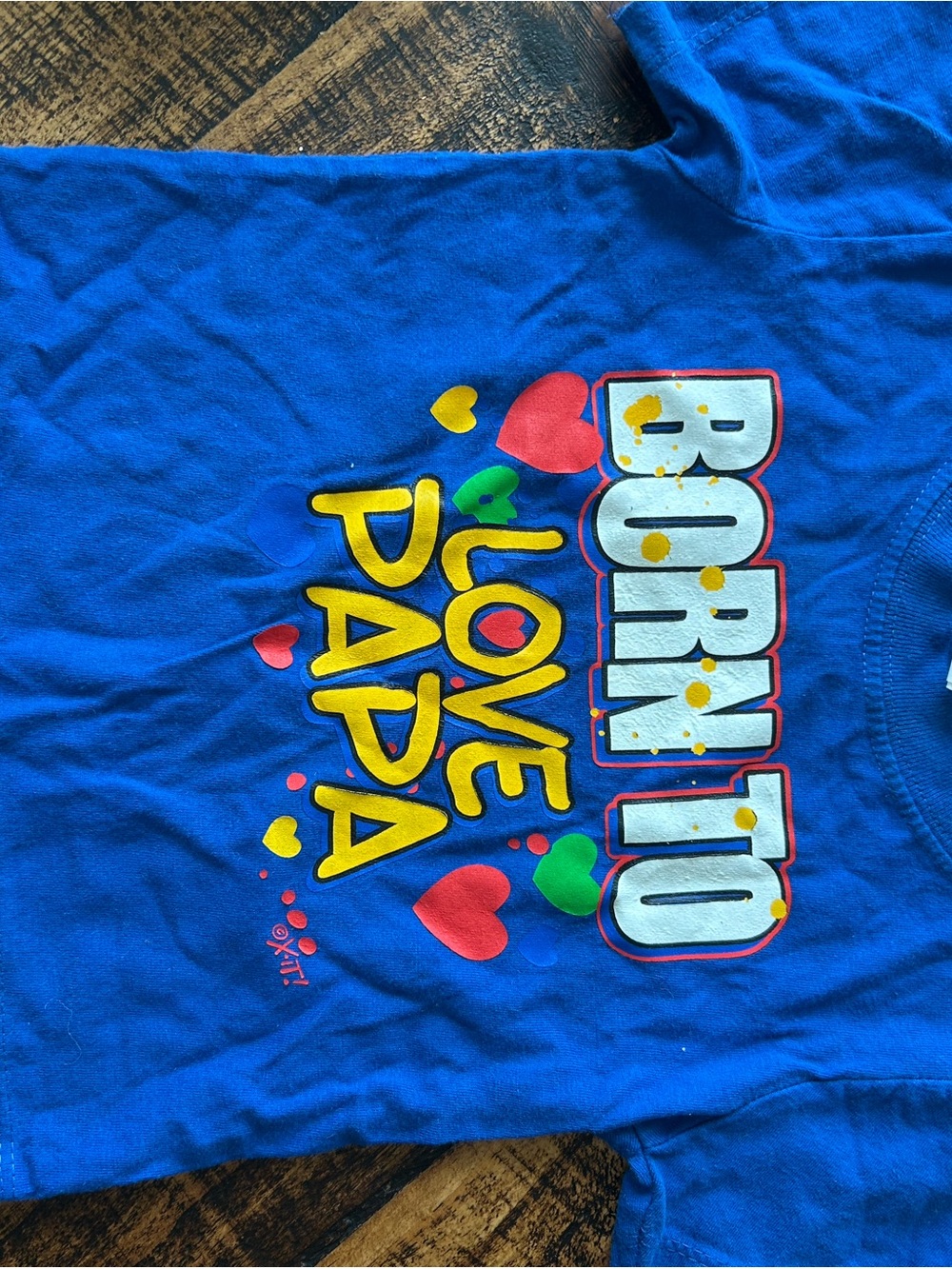 OshKosh B'gosh Royal Blue 'Born to Love Papa' Graphic Tee